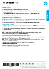HP OfficeJet 7110 Mode D'emploi