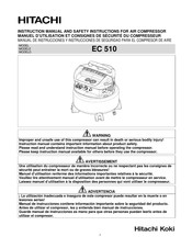 Hitachi EC 510 Manuel D'utilisation