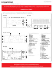 Magnasonic EAAC475 Guide De Démarrage Rapide