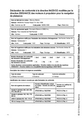 Mercury Marine 250-300 Pro Verado FourStroke Mode D'emploi