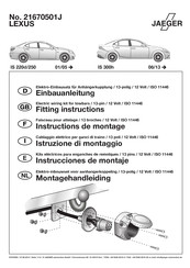 Jaeger 21670501J Instructions De Montage