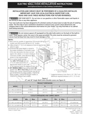 Frigidaire CFEW3025LBA Instructions D'installation