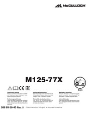 Mcculloch M125-77X Manuel D'instructions