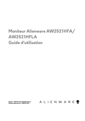 Dell Alienware AW2521HFb Guide De L'utilisateur