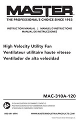 Master MAC-310A-120 Manuel D'instructions