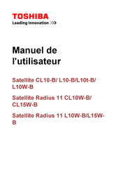 Toshiba Satellite Radius 11 L15W-B Manuel De L'utilisateur