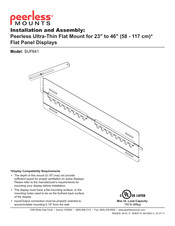 PEERLESS Mounts SUF641 Installation Et Assemblage