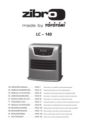 Toyotomi zibro LC-140 Manuel D'utilisation