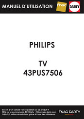 Philips 55PUS7506 Mode D'emploi