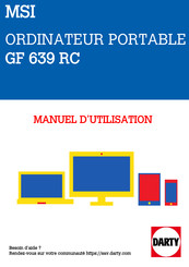 MSI GF 639 RC Manuel D'utilisation