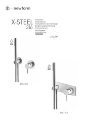 newform X-STEEL 316 69677EX Instructions De Montage