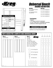 Kreg NK8954 Instructions De Montage