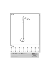 Grohe Veris 13 245 Manuel D'installation