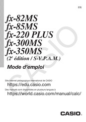 Casio fx-350MS Mode D'emploi