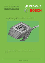 Bosch PEGASUS Swing E8 Disc Traduction Du Mode D'emploi Original