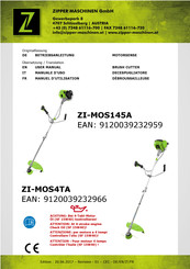 Zipper Maschinen ZI-MOS4TA Manuel D'utilisation