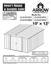 Arrow Storage Products CLG1012SG Manuel Du Propriétaire Et Guide D'assemblage