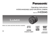 Panasonic LUMIX H-ES045 Manuel D'instructions