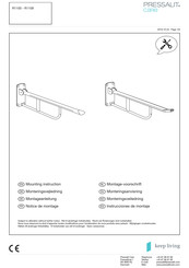 Pressalit Care R1109 Notice De Montage