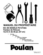 Poulan PO13T38A Manuel Du Propriétaire