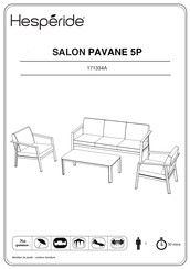 Hesperide SALON PAVANE 5P 171334A Instructions De Montage