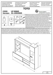 CONFORAMA TOTO UP 00840 Instructions D'assemblage