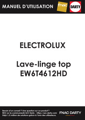 Electrolux EW6T4612HD Notice D'utilisation