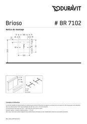 DURAVIT Brioso BR 7102 Notice De Montage