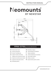 Newstar Neomounts FPMA-D750 BLACK Manuel D'instructions