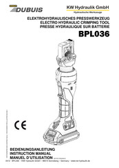 KW Hydraulik STANLEY DUBUIS BPL036 Manuel D'utilisation