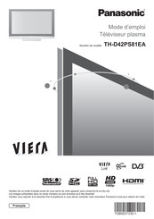 Panasonic VIERA TH-D42PS81EA Mode D'emploi