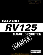 Suzuki RV125 Manuel D'entretien