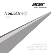 Acer IconiaOne 8 B1-850 Mode D'emploi