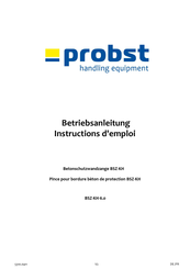 probst BSZ-KH Instructions D'emploi