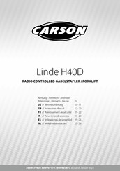 Carson Linde H40D Manuel D'instructions