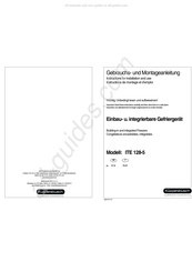 Kuppersbusch ITE 128-5 Instructions De Montage Et D'emploi