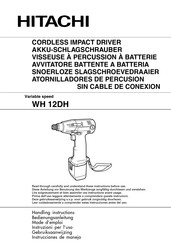 Hitachi WH 12DH Mode D'emploi