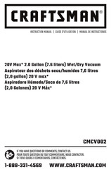 Craftsman CMCV002 Guide D'utilisation