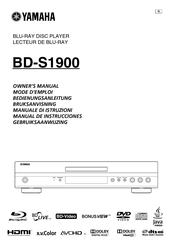 Yamaha BD-S1900 Mode D'emploi