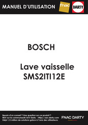 Bosch SMS2ITI12E Manuel D'utilisation