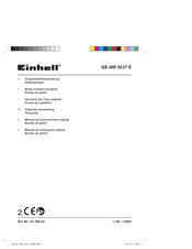 EINHELL GE-AW 5537 E Mode D'emploi D'origine