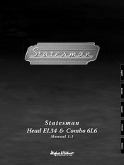 Hughes & Kettner Statesman Head EL34 Manuel