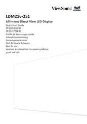 ViewSonic LDM216-251 Guide De Démarrage Rapide