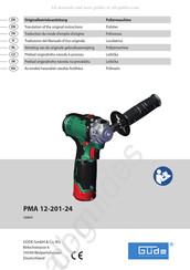 Güde PMA 12-201-24 Traduction Du Mode D'emploi D'origine