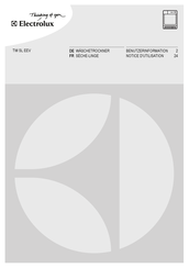 Electrolux TW SL EEV Notice D'utilisation