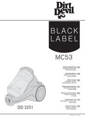 Dirt Devil BLACK LABEL MC53 Mode D'emploi