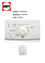 Whirlpool AWZ 9815 Guide De Consultation Rapide