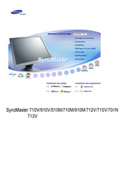 Samsung SyncMaster 701N Mode D'emploi