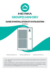 HEIWA HPVES-280TRI-V1 Guide D'installation Et D'utilisation