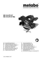 Metabo KS 18 LTX 57 BL Instructions D'utilisation